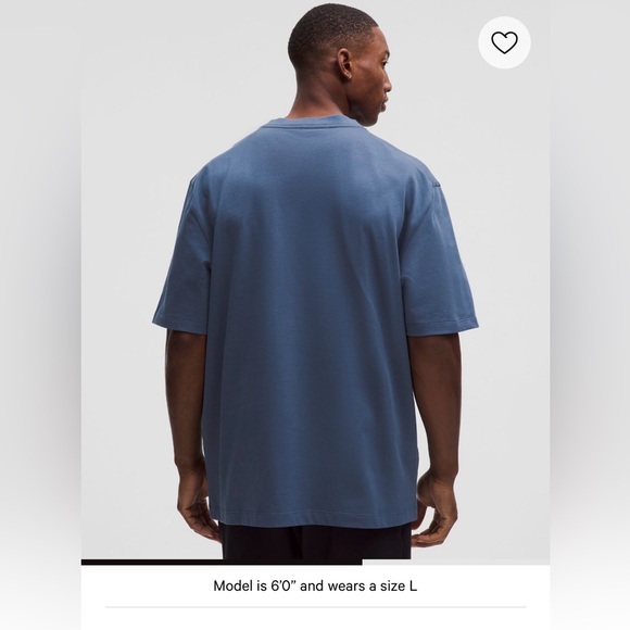 NWT Lululemon Men's Heavyweight Blue T-Shirt Sz XL - Picture 2 of 7